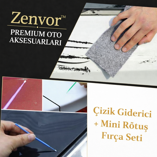 Zenvor™ Çok Amaçlı Çizik Giderici + 100’lü Mini Rötuş Fırçası